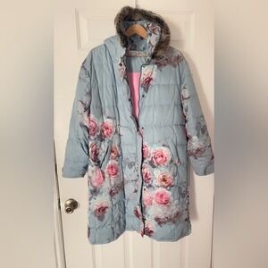 Sundance Light Blue Puffer Jacket